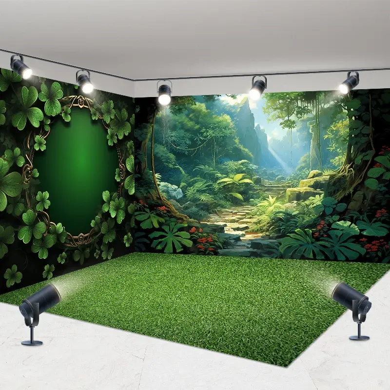 Aperturee Greeny Wonderland Paradise Spring Room Set Backdrop, 7 x 7 ft / 10 x 7 ft / 10 x 7 ft, 247.5 USD, room set backdrops, DCHD9J23-R, DMHD3Y22