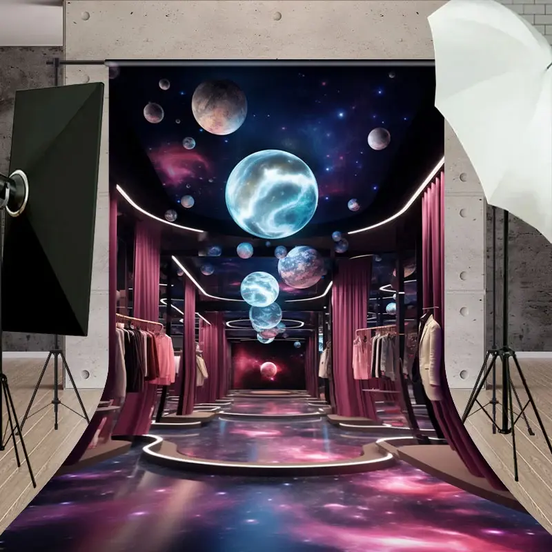 Aperturee Starry Sky Top Wardrobe Mysterious Sweep Backdrop, 5 x 7 ft (1.5 x 2.1 m), 42 USD, sweep backdrops, DCSD9K59-D