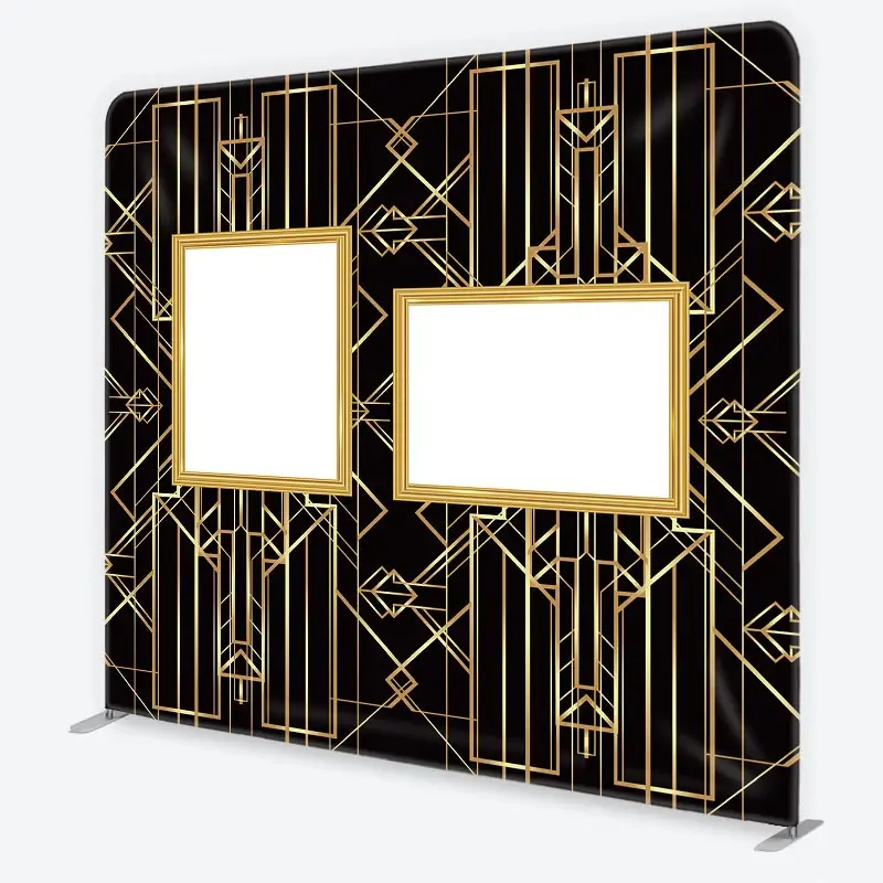 Aperturee Great Gatsby Photo Wall Frame Tension Fabric Backdrop Professional Event Booth Props