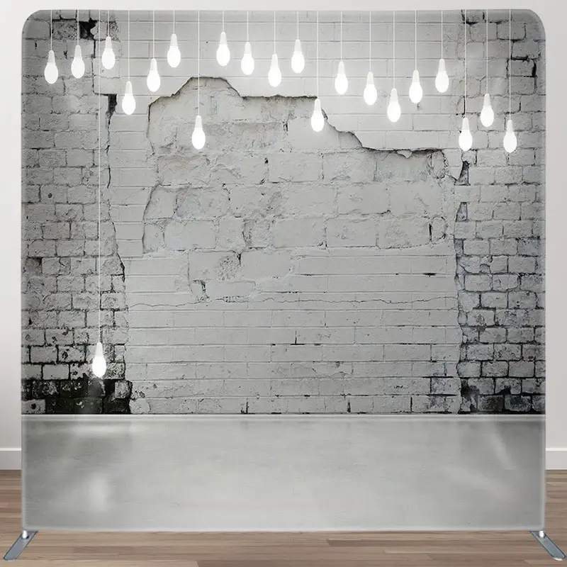 Aperturee Mottled Wall Light Bulbs Square Tension Backdrop, 6 x 6 ft (1.8 x 1.8 m), 111 USD, square double-sided backdrops, DSDMHD1Y30-F