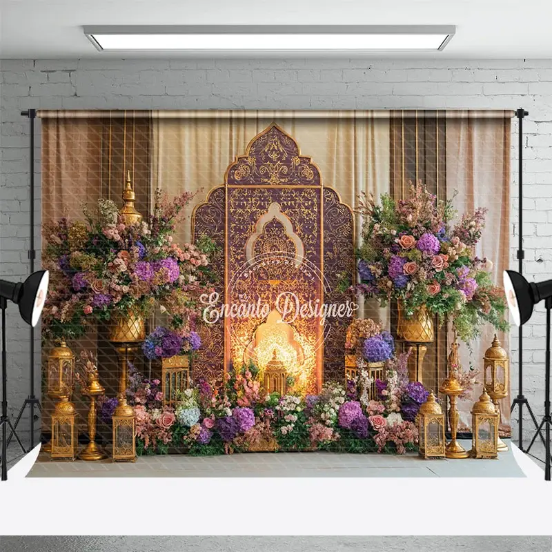 Aperturee Floral Sacred Holy Lovely Sweet Wedding Backdrop, 3X2FT(1MX0.6M), 14 USD, wedding backdrops, ENHD1L54-M