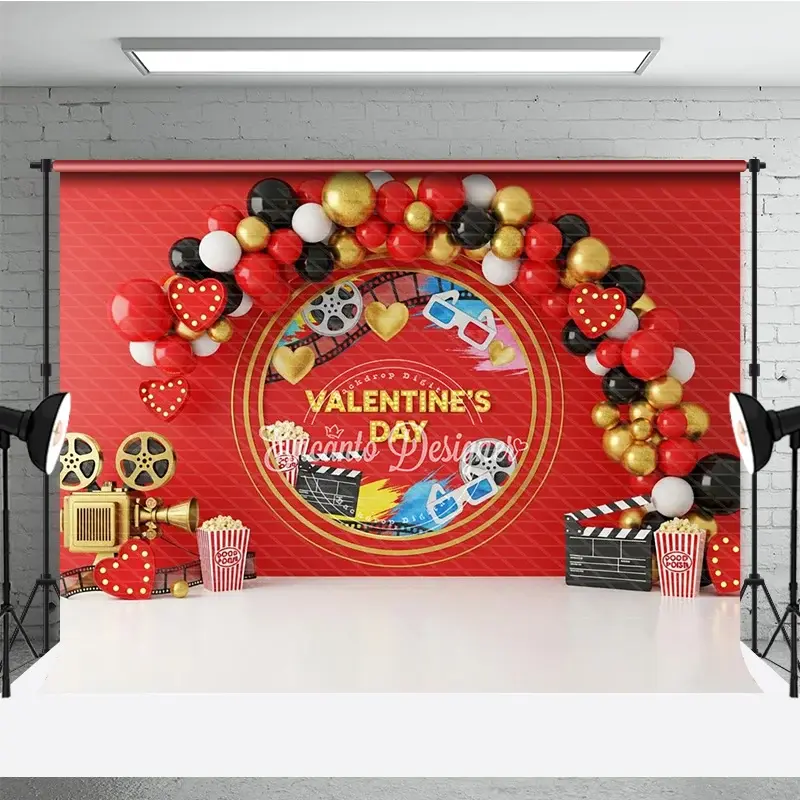 Aperturee Valentine's Day Photography Backdrop Professional Cinema Movie Studio Background