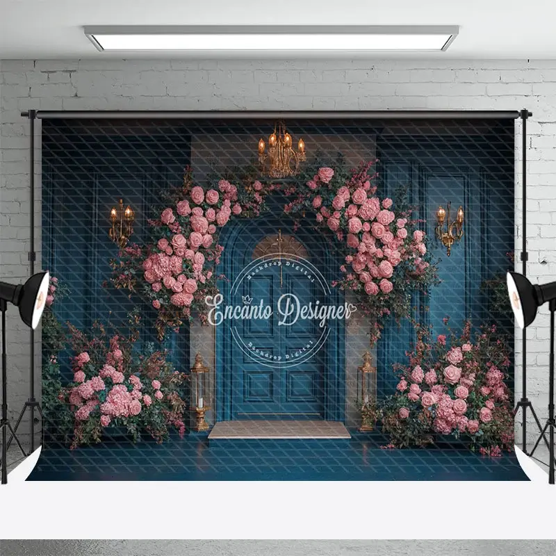 Aperturee Elegant And Floral Arch Door Sweet Wedding Backdrop, 3X2FT(1MX0.6M), 14 USD, wedding backdrops, ENHD9K38-M