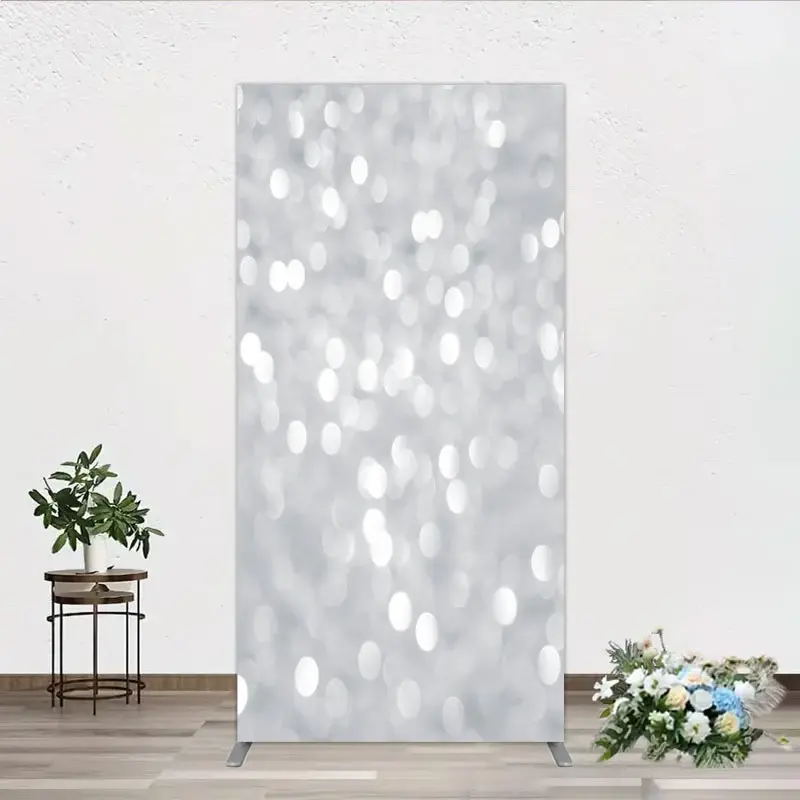 Aperturee Silver Bokeh Arch Backdrop Abstract Photography Arch Prop