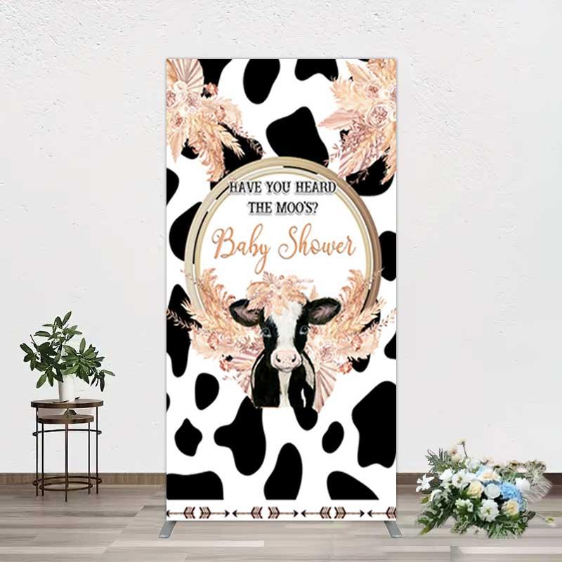 Aperturee Boho Have You Heard The Moos Baby Shower Rectangle Backdrop, 1.6 x 4 ft (0.5 x 1.2 m), 98.18 USD, arch backdrop kit, GAH0C302CF-AJ