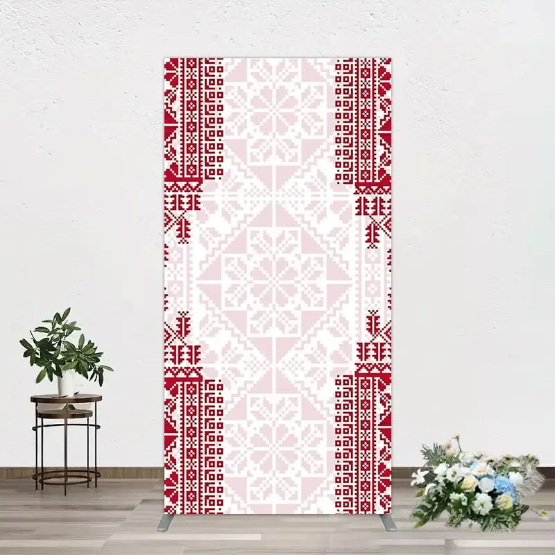 Aperturee Simple Slovakia Pattern Happy Birthday Rectangle Backdrop, 1.6 x 4 ft (0.5 x 1.2 m), 98.18 USD, arch backdrop kit, JWGD5Q42CF-AJ