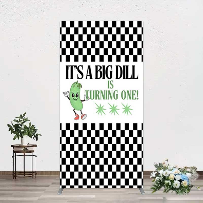 Aperturee Big Dili Turning One Plaid Birthday Rectangle Backdrop, 1.6x4ft (50x120cm), 98.18 USD, arch backdrop kit, JWGD6Q03CF-AJ