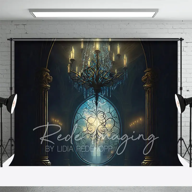 Aperturee Vintage Magic Chandelier Architecture Photo Backdrop, 3X2FT(1MX0.6M), 14 USD, architecture backdrops, LRHD4K75-M