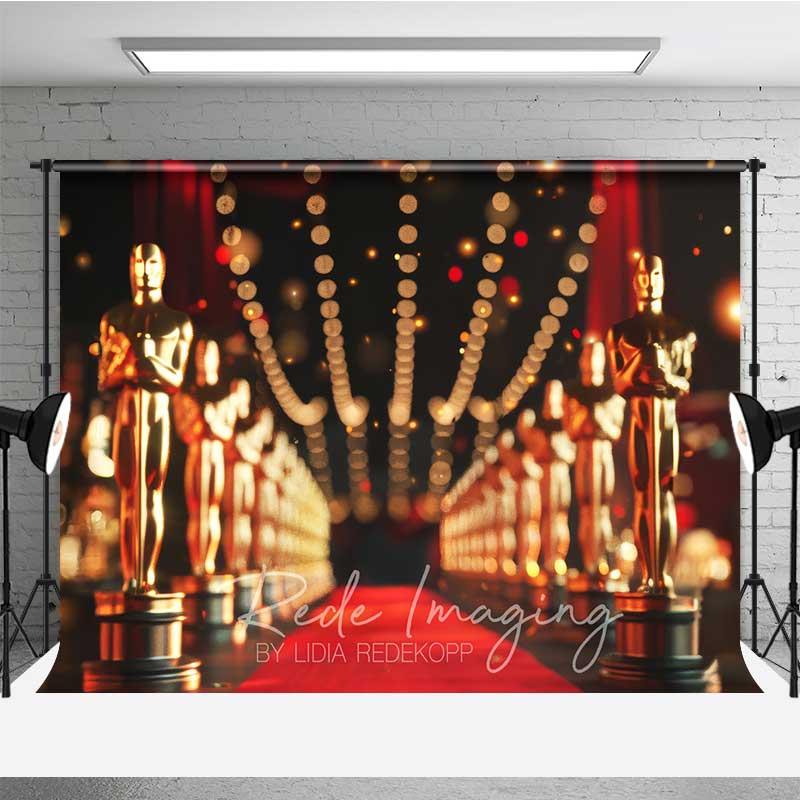 Aperturee Hollywood Awards Night Photography Backdrop VIP Event Studio Background Red Carpet Decoration Professional Photo Booth Props