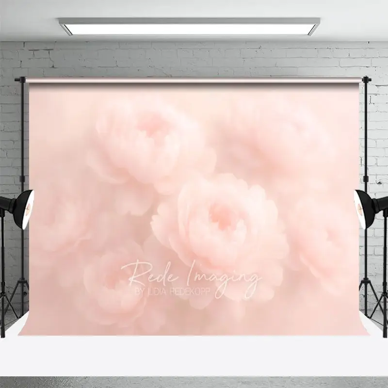 Aperturee Dreamy Floral Scene Sweet Wedding Photo Backdrop, 3X2FT(1MX0.6M), 14 USD, floral backdrops, LRHD9K08-M