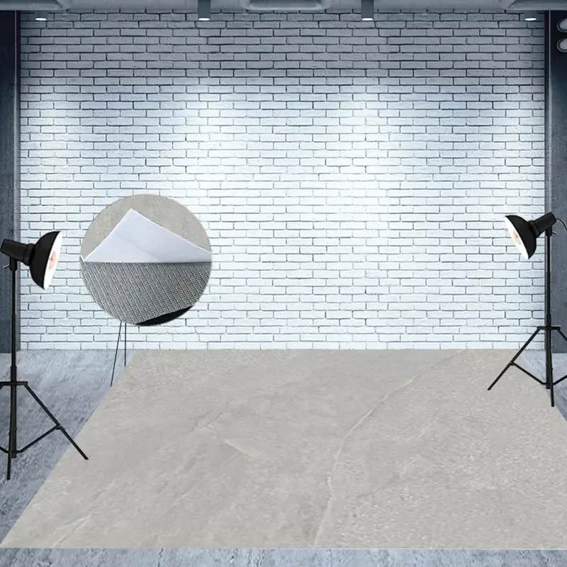 Aperturee Grey Mixed Nature Mable Texture Fabric Floor Mat | Floor Drops For Photography | Photography Floor Drops | Floor Backdrop Photography