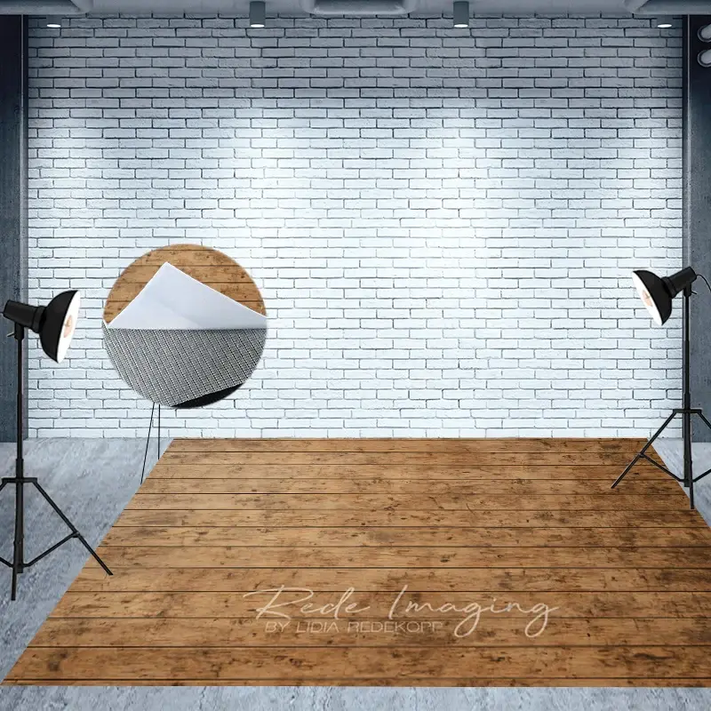 Aperturee Retro Gradient Brown Wood Board Fabric Floor Backdrop, 5X3FT(1.5X1M), 41.2 USD, fabric floor backdrops, MATLRHD7K54-E