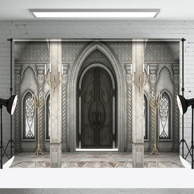 Aperturee Grey Toned Auditorium Candle Photography Backdrop, 3X2FT(1MX0.6M), 14 USD, architecture backdrops, NYHD12808208-M