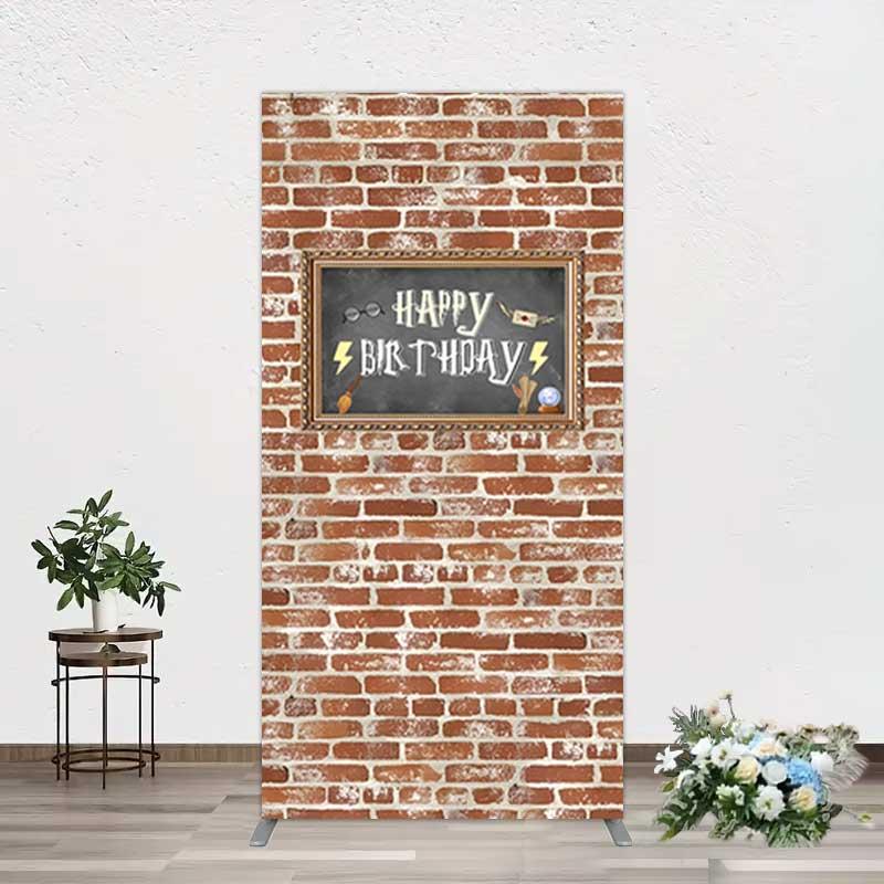 Aperturee Wizard School Brick Wall Frame Birthday Rectangle Backdrop, 1.6 x 4 ft (0.5 x 1.2 m), 98.18 USD, arch backdrop kit, YMGD2Z20CF-AJ