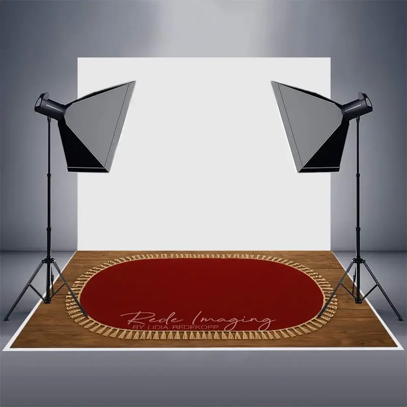 Aperturee Marroon Oval Tassels Rug Rubber Floor Mat For Photo, 5X4FT(1.5X1.2M), 129 USD, rubber floor mat, RUBLRHD7K82-G