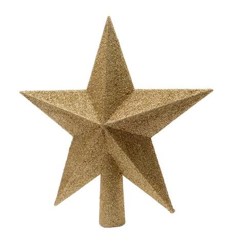 Decoris Gold Glitter Top Star