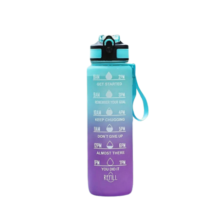 Blue & Purple Drinking Bottle - 1L