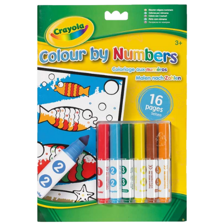 Crayola Colour by Numbers colouring book