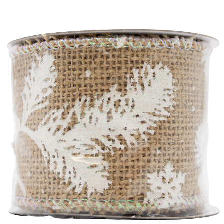 Decoris Decorative Ribbon Nature - Snow & Spruce
