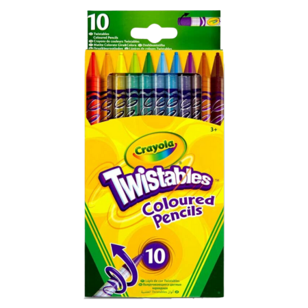 Crayola Twistables Coloured Pencils - 10 pcs