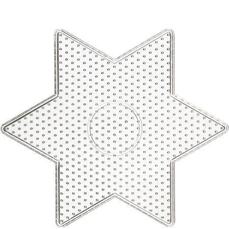 Creotime Transparent Star Bead Plate - 15x15cm