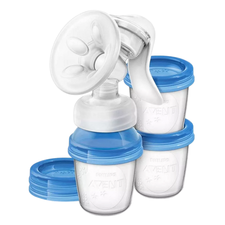 Philips Avent SCF330 Breast Pump with 3 Cups