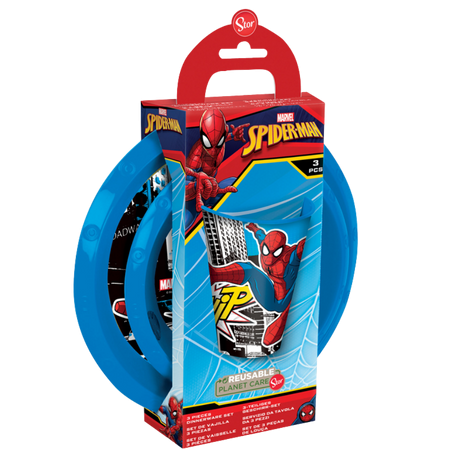 Large Super Mario Microwave Eating Set Gift Box 3 Pieces