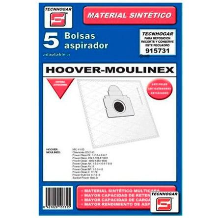 Tecnhogar Hoover-Moulinex Vacuum cleaner bags - 5 pcs