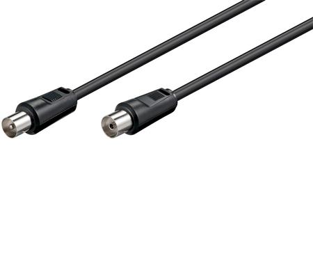 Goobay Black Antenna Cable - 1 5 metres