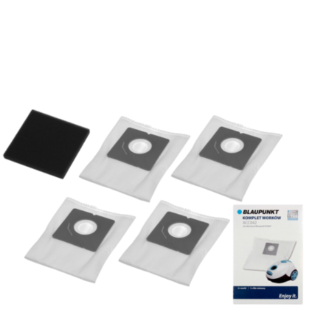Blaupunkt ACC042 Vacuum Bags & Filter - 5 pieces