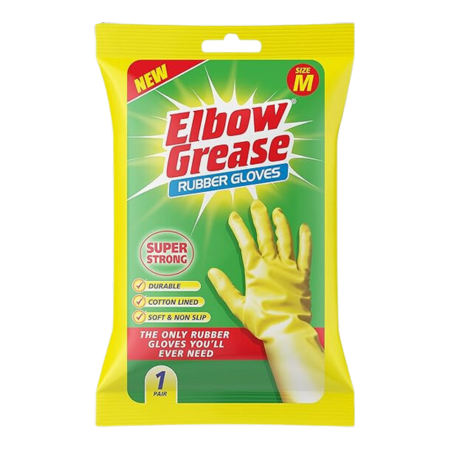 Elbow Grease Rubber Gloves - Medium