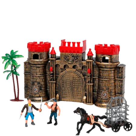Keyly Toys Pirate Castle Play Set - 6 pieces