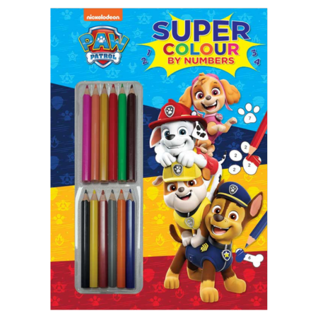 PAW Patrol Super Colour by Numbers Book