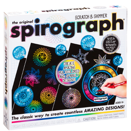 Spirograph The Original Scratch & Shimmer Drawing Set - 28 pieces