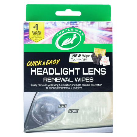 Turtle Wax Headlight Lens Renewal Wipes Kit