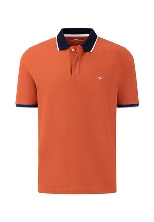 Fynch Hatton Polo Supima Colourblock - Red - M