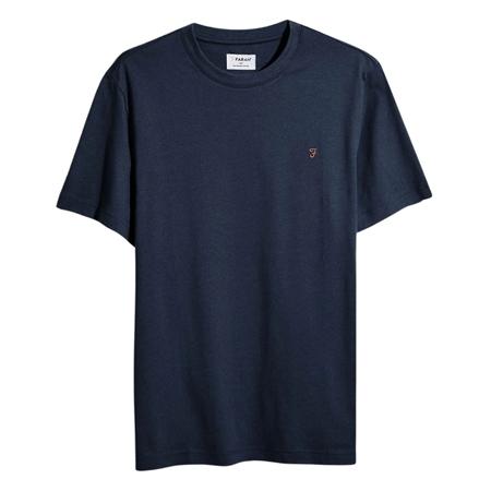 Farah Danny Organic Cotton Regular Fit T-shirt - Dark Navy - S