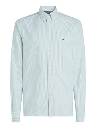 Tommy Hilfiger Heritage Oxford Stripe Shirt - Green - 2XL