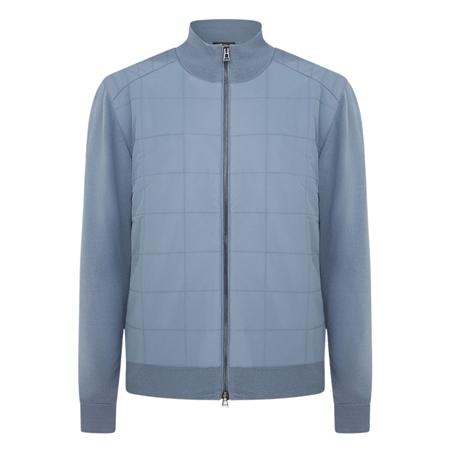 Belstaff Kelbrook Zip Cardigan - Blue Flint - L