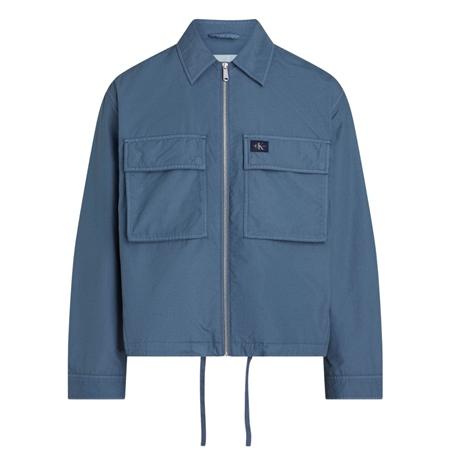 Calvin Klein Jeans Garment Dye Cotton Jacket - Blue - L