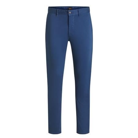 Boss Slim Stretch Cotton Chinos - Blue - 30/32