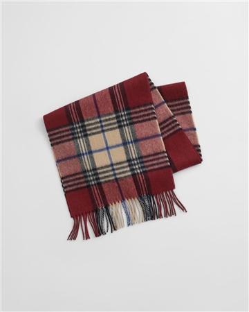 Gant Wool Checked Scarf - Wine - One