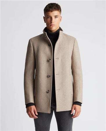 Remus Uomo Jonah Wool Overcoat - Beige - 46