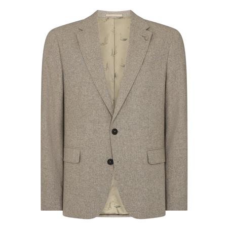 Remus Uomo Alto Slim Fit Wool-Blend Sports Jacket - Stone - 42R