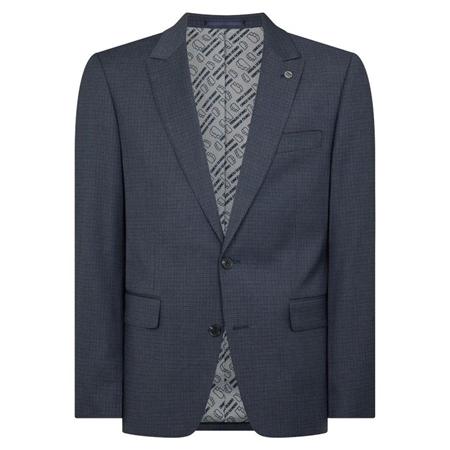 Remus Uomo Peppe Tapered Fit Linen-Blend Jacket - Navy - 38R