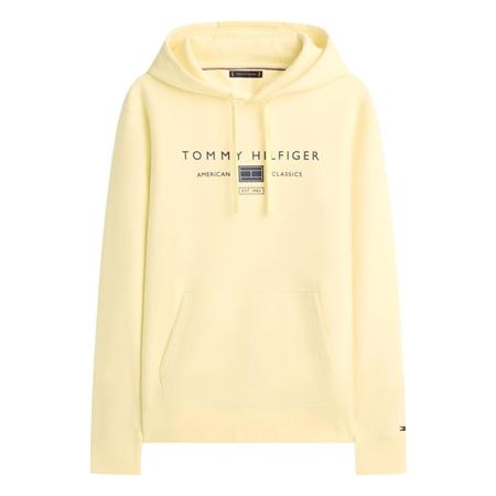 Tommy Hilfiger Brand Love Mono Logo Hoodie - Yellow - XL