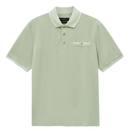 Bugatti Modern Polo Shirt with Breast Pocket - Green - L