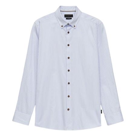 Bugatti Casual Satin Finish Shirt - Blue - 3XL