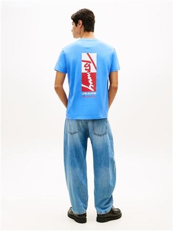 Tommy Jeans Sign Block T-shirt - Blue - S