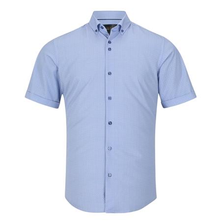 6th Sense Short Sleeve Printed Shirt  Per 23 - Blue - M